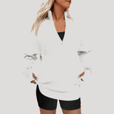 Quinn | Cozy Quarter Zip Jumper - Velvet Haven