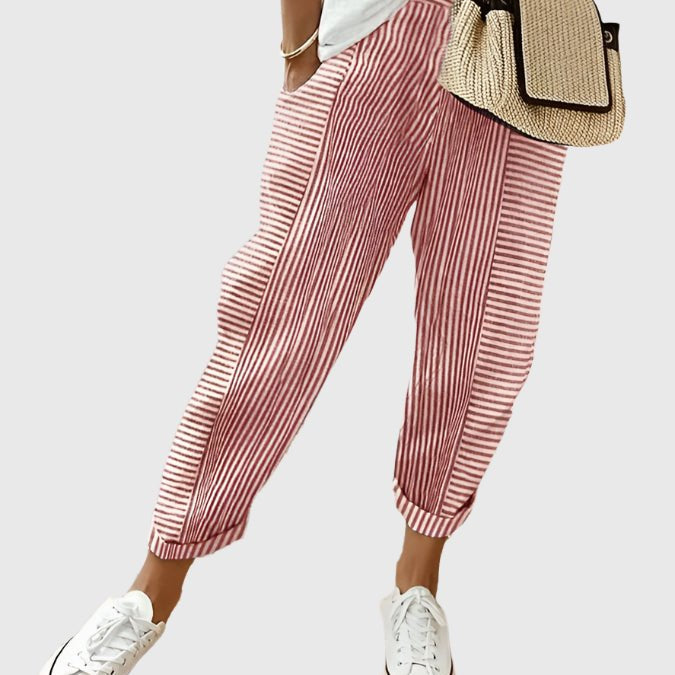 Matilda | Striped Trousers - Velvet Haven