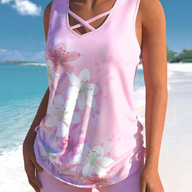 Rolinde | Flattering Tankini Set - Velvet Haven