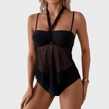 Roos | Flowy Mesh Tankini Set - Velvet Haven