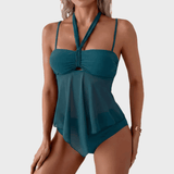 Roos | Flowy Mesh Tankini Set - Velvet Haven