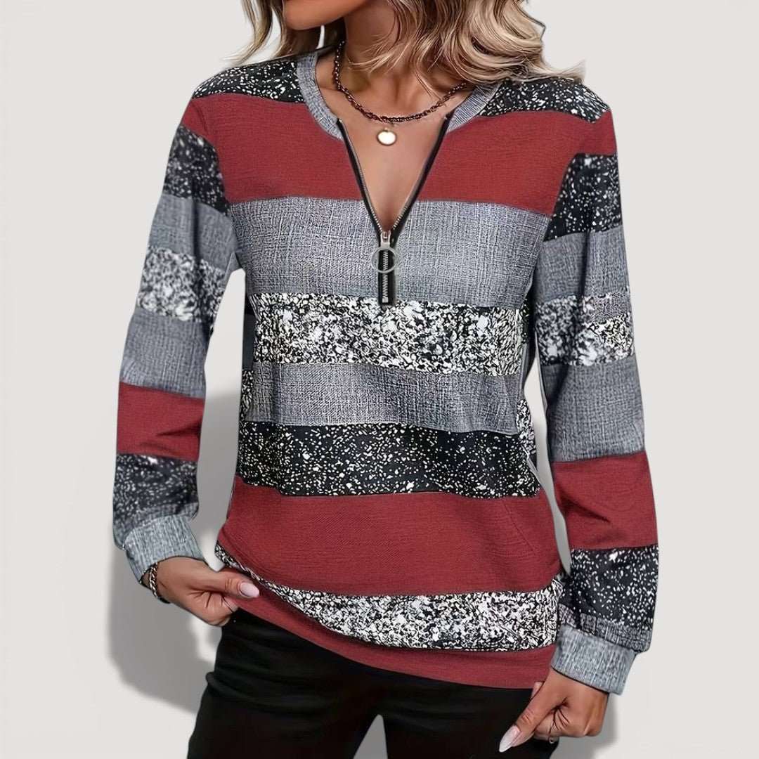 Rylie | Cosy Zip Jumper - Velvet Haven