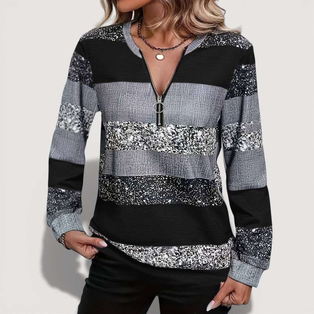 Rylie | Cosy Zip Jumper - Velvet Haven