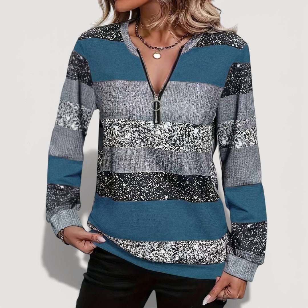 Rylie | Cosy Zip Jumper - Velvet Haven