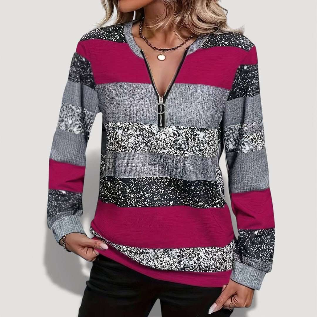 Rylie | Cosy Zip Jumper - Velvet Haven