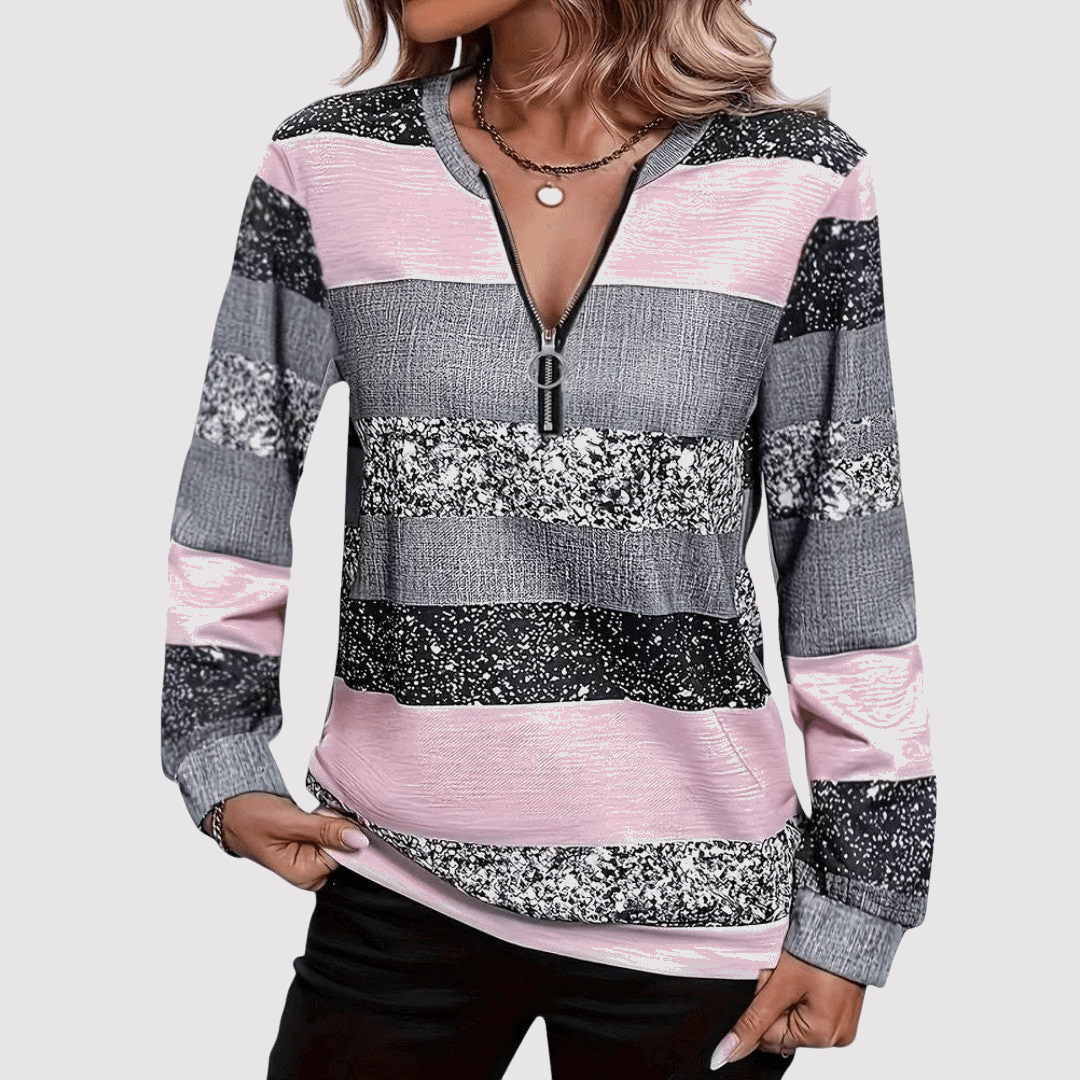 Rylie | Cosy Zip Jumper - Velvet Haven