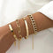 Sophisticated White Gold Elan Mercer Bracelet Set - Velvet Haven