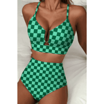 Saar | Sculpting Printed High-Waisted Bikini Set - Velvet Haven