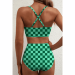 Saar | Sculpting Printed High-Waisted Bikini Set - Velvet Haven