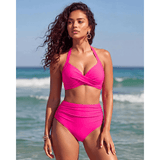 Sabine | 2-in-1 High-Waisted Mesh-Detail Bikini Set - Velvet Haven