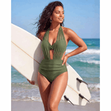 Sabine | 2-in-1 High-Waisted Mesh-Detail Bikini Set - Velvet Haven