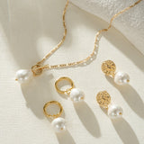 Elegant Golden Pearl Necklace