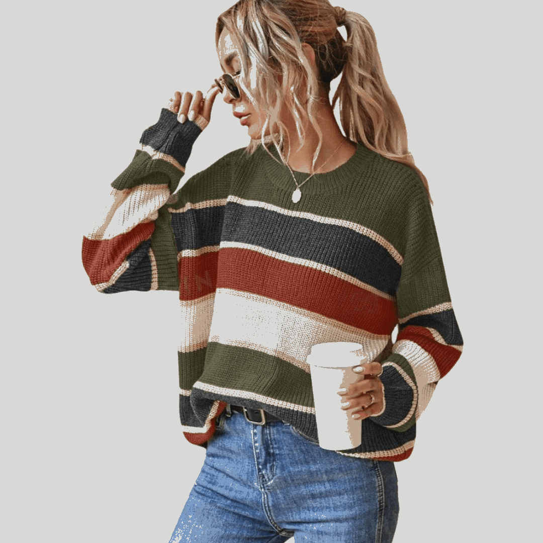 Somin | Comfy Round Neck Jumper - Velvet Haven