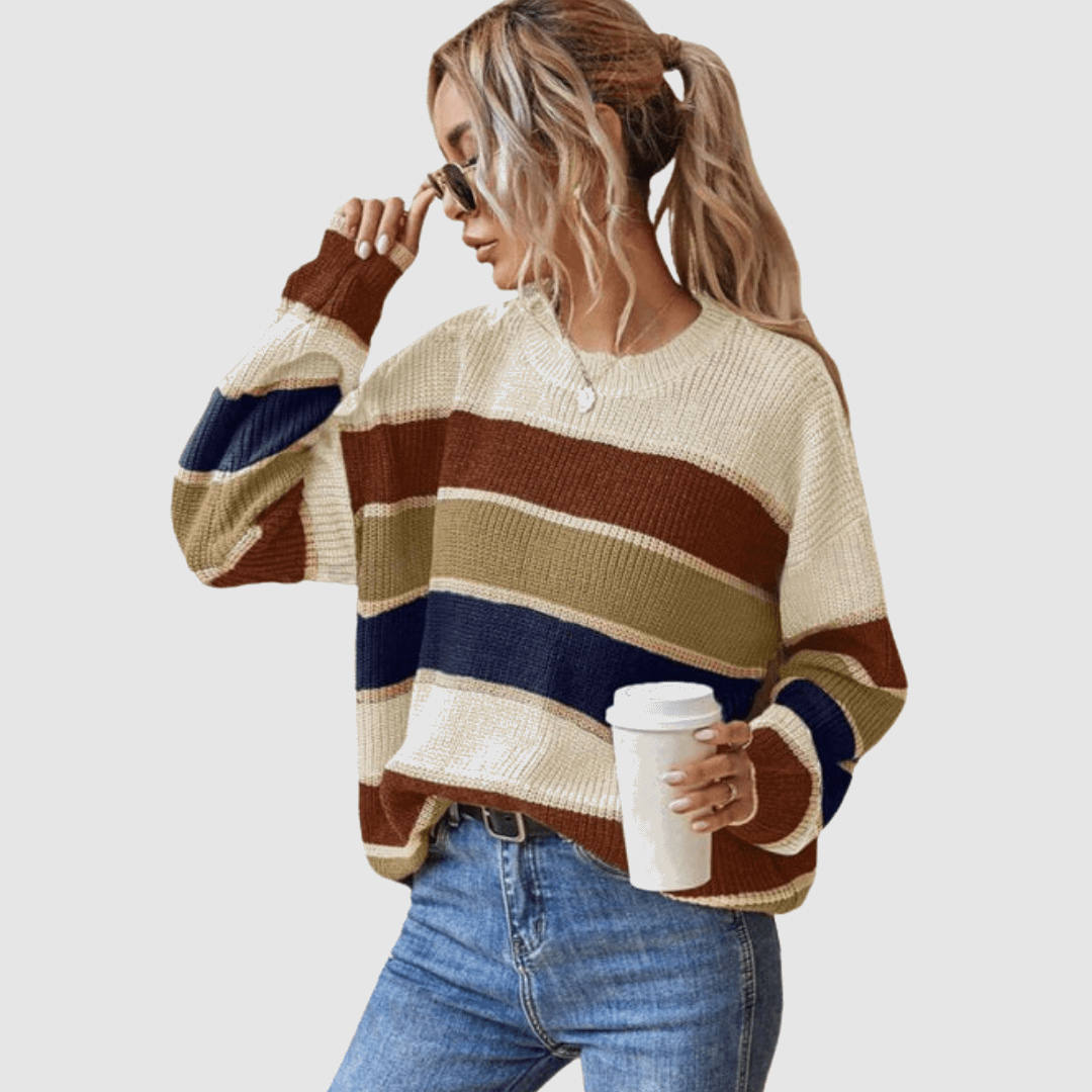 Somin | Comfy Round Neck Jumper - Velvet Haven
