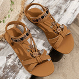Women’s Lightweight Round-Toe Flat Sandals – Breathable Summer Style