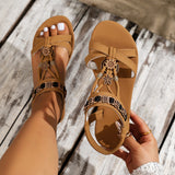 Women’s Lightweight Round-Toe Flat Sandals – Breathable Summer Style