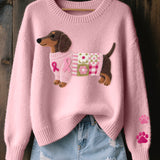 Elsie | Knitted Dachshund Jumper