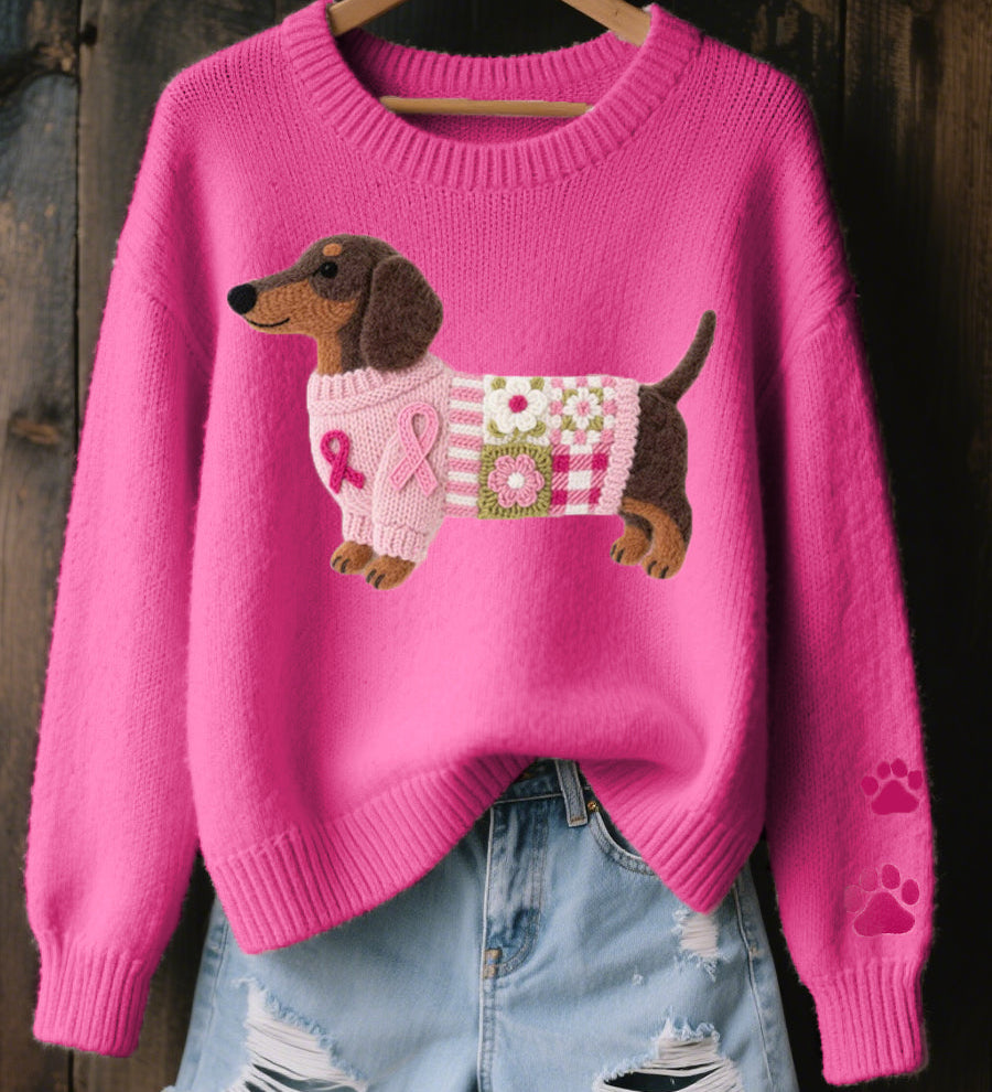 Elsie | Knitted Dachshund Jumper