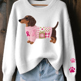 Elsie | Knitted Dachshund Jumper