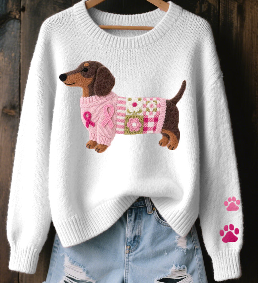 Elsie | Knitted Dachshund Jumper