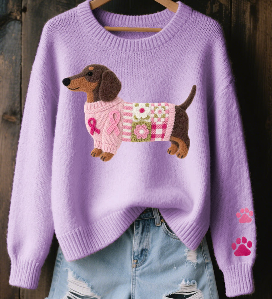 Elsie | Knitted Dachshund Jumper