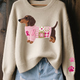 Elsie | Knitted Dachshund Jumper