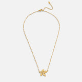 Elegant Gold Flower Necklace