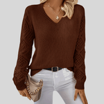 Tarin | Cosy V-Neck Jumper - Velvet Haven