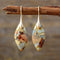 Natural Stone Teardrop Earrings - Velvet Haven