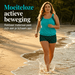 Vera | Two-Piece Tankini Set with Polka Dot Shorts - Velvet Haven