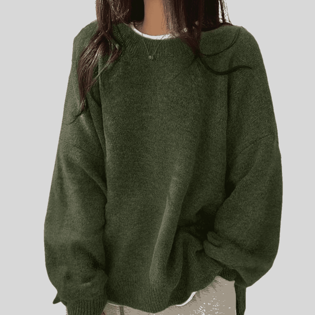 Violetta | Cozy Round Neck Jumper - Velvet Haven