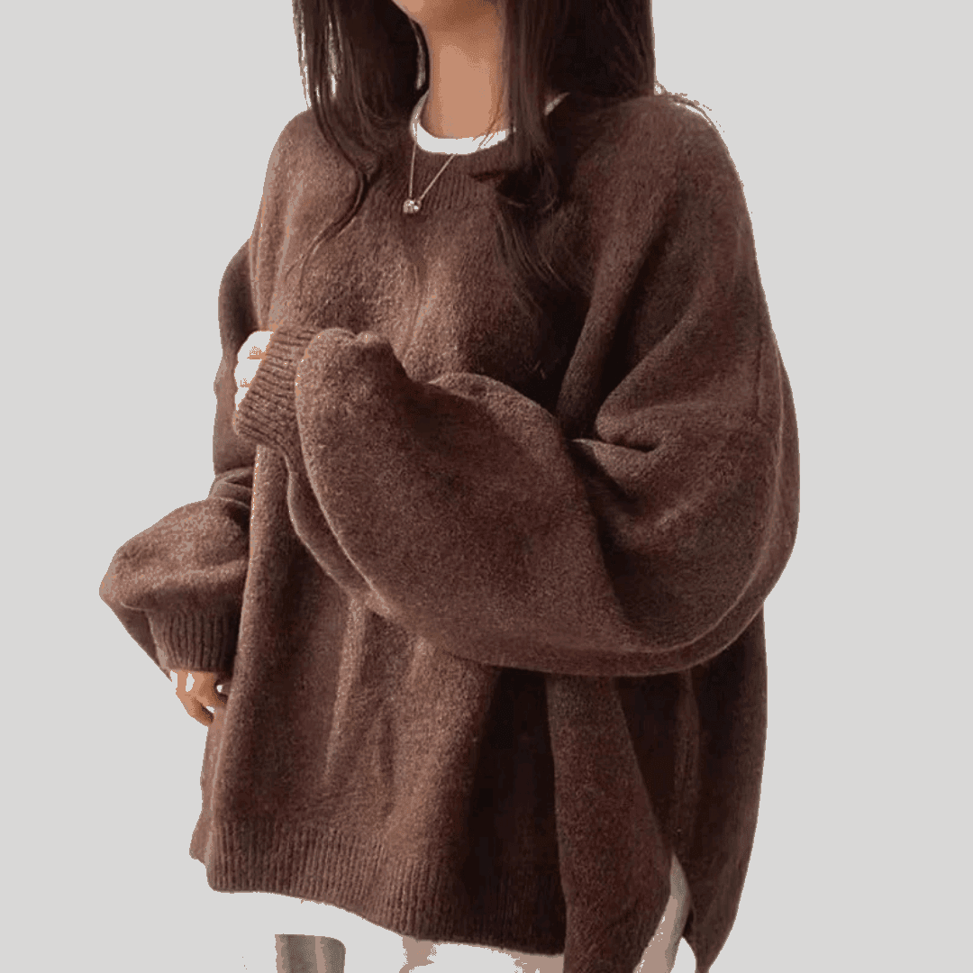 Violetta | Cozy Round Neck Jumper - Velvet Haven