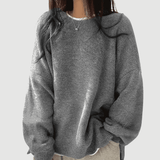 Violetta | Cozy Round Neck Jumper - Velvet Haven