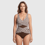 Wendy | Wrap-Front Cross-Detail Swimsuit - Velvet Haven