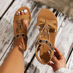 Women’s Lightweight Round-Toe Flat Sandals – Breathable Summer Style - Velvet Haven
