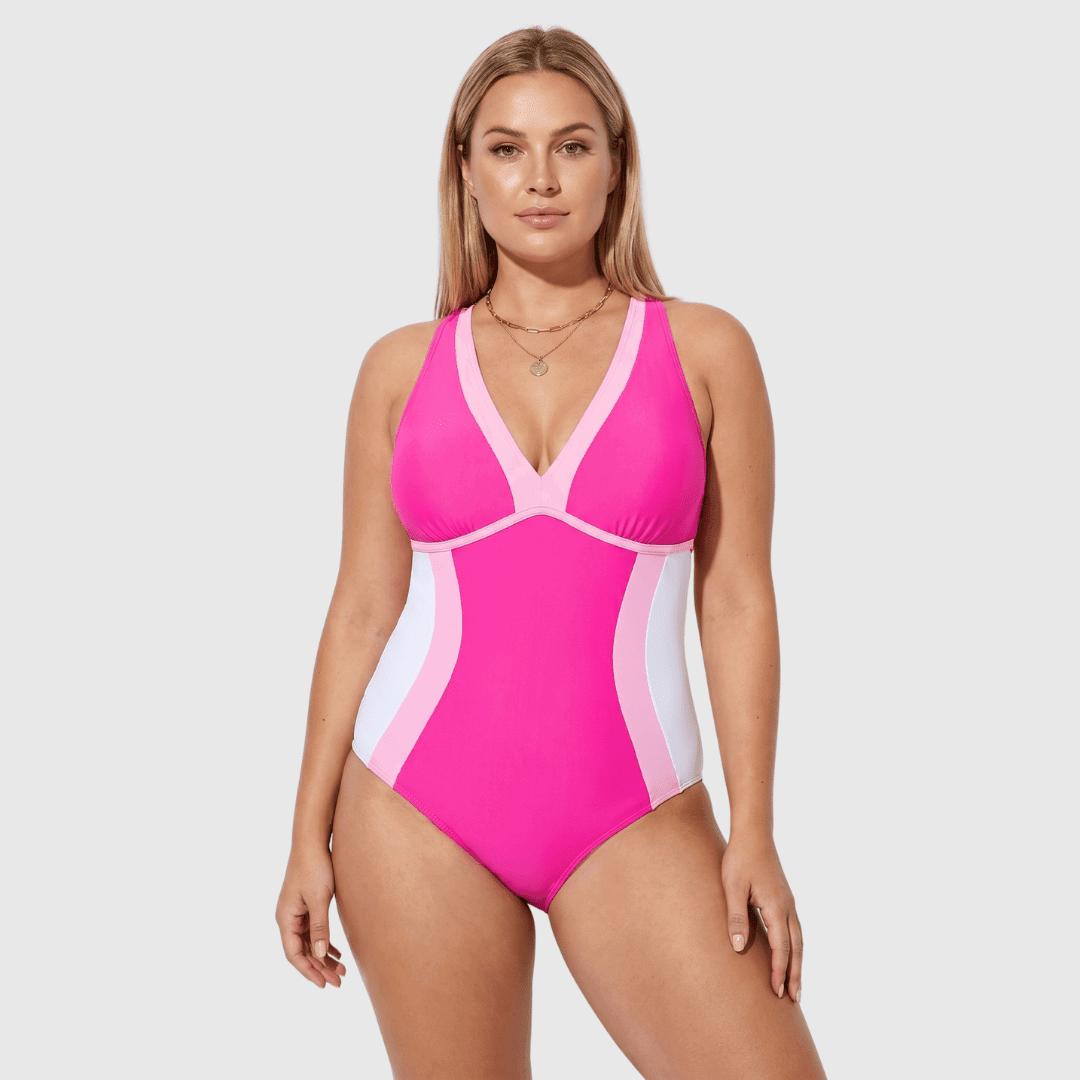 Zoe | Tummy Control Colour-Block Swimsuit - Velvet Haven