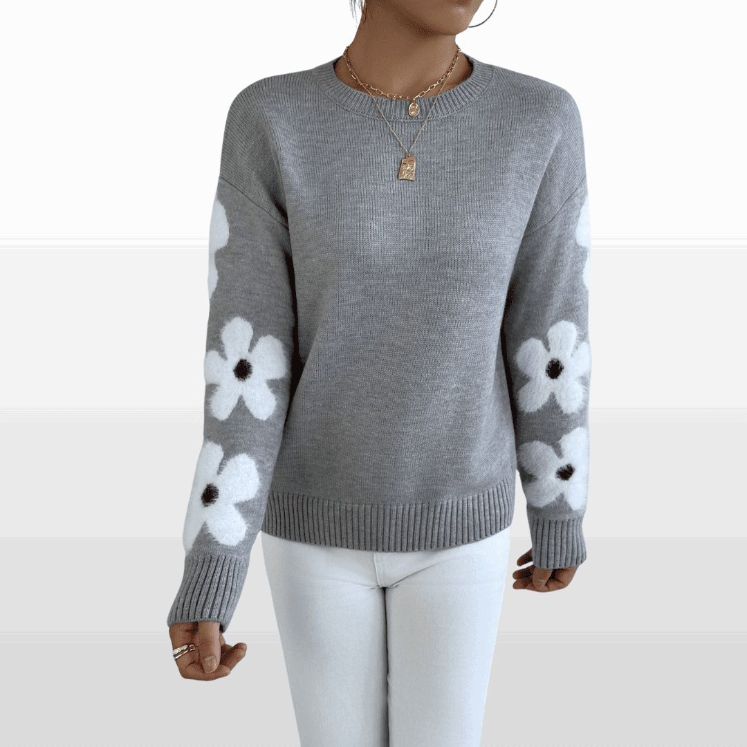 Zoey | Floral Pattern Jumper - Velvet Haven