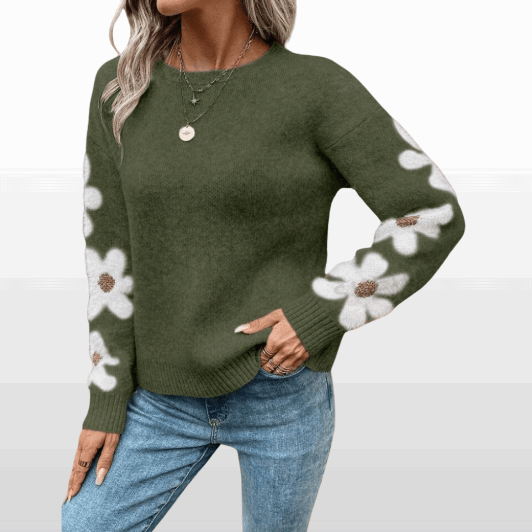 Zoey | Floral Pattern Jumper - Velvet Haven